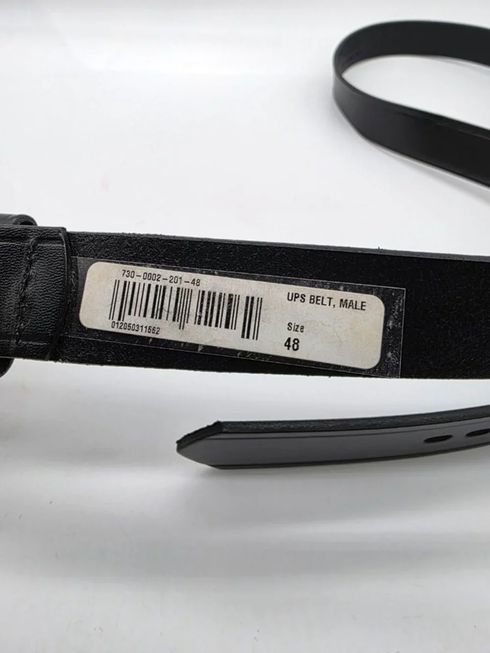 Twin Hill for UPS Belt Men's Size 48 Black Genuine Leather Handcrafted in USA